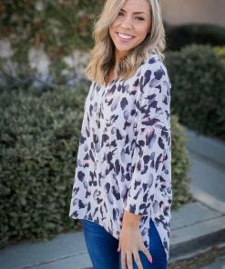 Boutique Simplified Finger Painting In The Dark 3/4 Sleeve Top