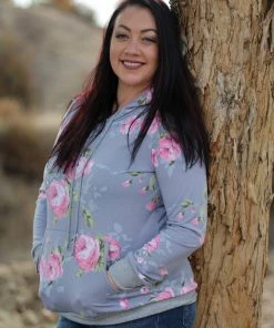 Boutique Simplified Misty Rose Hoodie