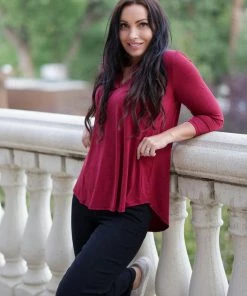 Boutique Simplified Back To Basics Burgundy Gabby