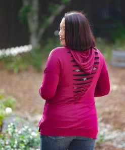 Boutique Simplified Cozy Edgy Zip Up Hoodie