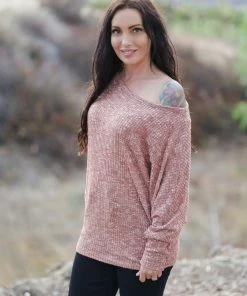 Boutique Simplified Zesty Knit Dolman