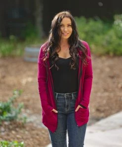 Boutique Simplified Cozy Edgy Zip Up Hoodie