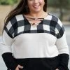 Boutique Simplified Forever Connected Color Block Top