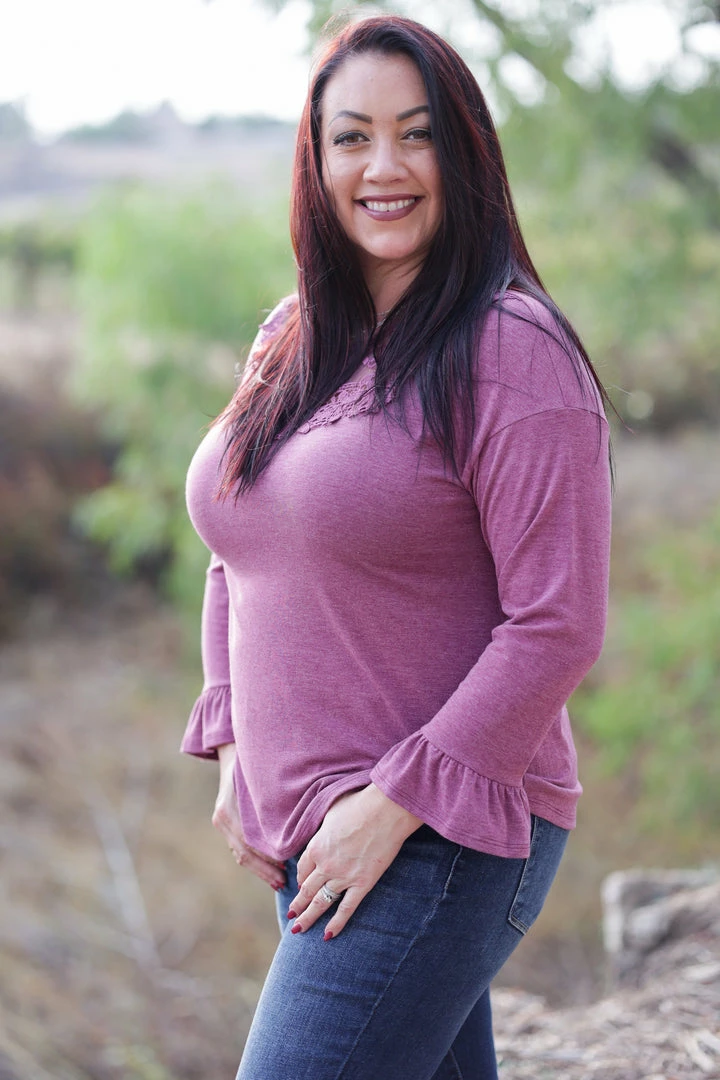 Boutique Simplified Violetta Bell Sleeve Top 2 Boutique Simplified Violetta Bell Sleeve Top