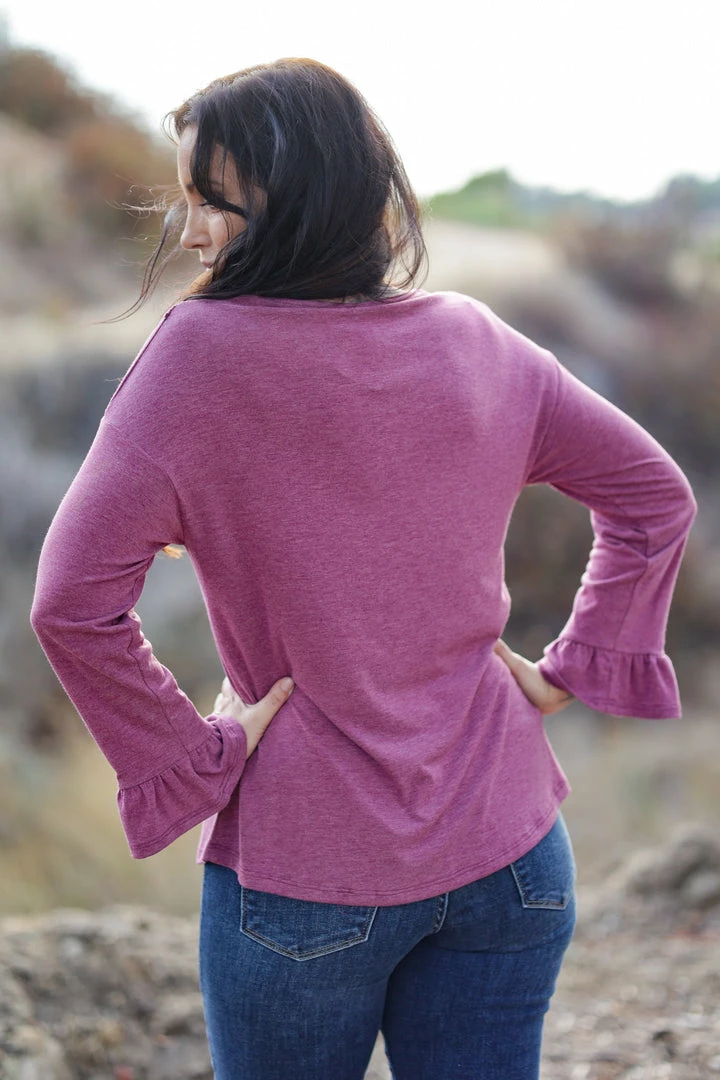 Boutique Simplified Violetta Bell Sleeve Top 3 Boutique Simplified Violetta Bell Sleeve Top