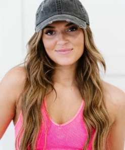 Trendsi To The Ballgame Distressed Baseball Cap