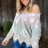 Boutique Simplified You Found Me Frayed Sweater