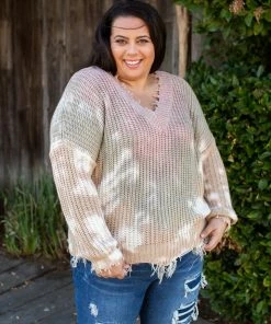 Boutique Simplified You Found Me Frayed Sweater