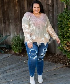 Boutique Simplified You Found Me Frayed Sweater
