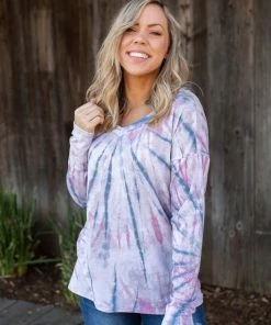 Boutique Simplified Rays Of Hope Long Sleeve Top
