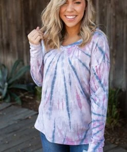 Boutique Simplified Rays Of Hope Long Sleeve Top