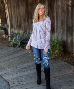 Boutique Simplified Rays Of Hope Long Sleeve Top