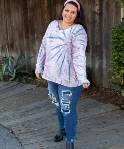 Boutique Simplified Rays Of Hope Long Sleeve Top