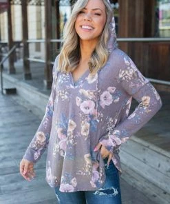 Boutique Simplified Dusty Lavender Floral Hoodie 15 Boutique Simplified Dusty Lavender Floral Hoodie