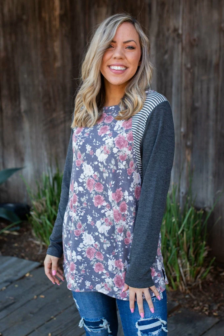 Boutique Simplified Ring Around The Roses Long Sleeve Top 1 Boutique Simplified Ring Around The Roses Long Sleeve Top