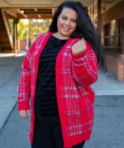 Boutique Simplified Mad About Plaid Sweater Cardigan 11 Boutique Simplified Mad About Plaid Sweater Cardigan