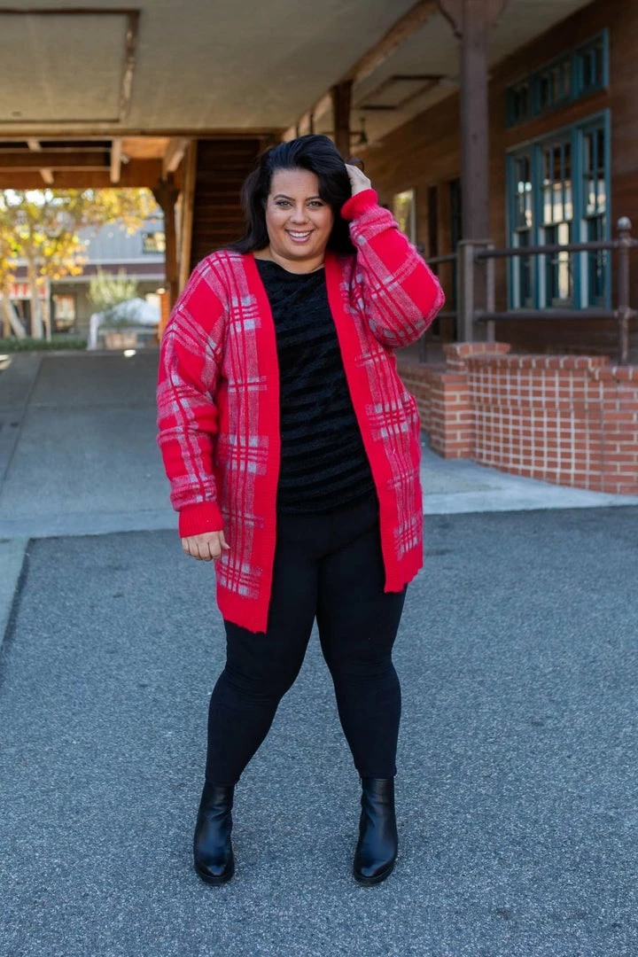 Boutique Simplified Mad About Plaid Sweater Cardigan 5 Boutique Simplified Mad About Plaid Sweater Cardigan