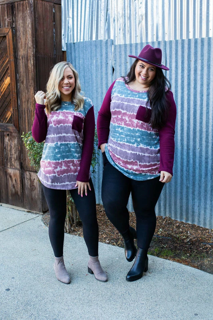 Boutique Simplified Part The Seas Waffle Knit Top 1 Boutique Simplified Part The Seas Waffle Knit Top