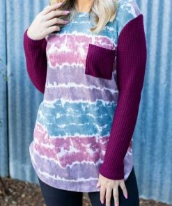 Boutique Simplified Part The Seas Waffle Knit Top 12 Boutique Simplified Part The Seas Waffle Knit Top