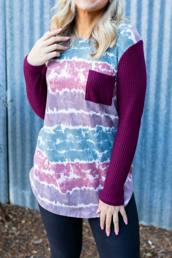 Boutique Simplified Part The Seas Waffle Knit Top 6 Boutique Simplified Part The Seas Waffle Knit Top