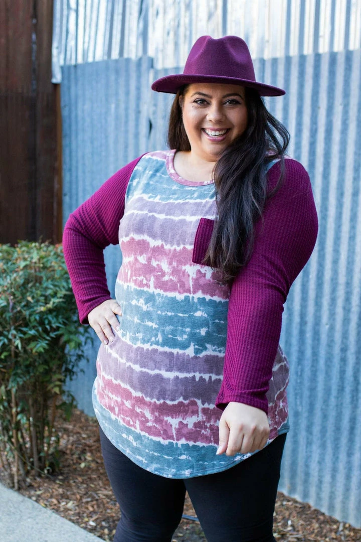 Boutique Simplified Part The Seas Waffle Knit Top 2 Boutique Simplified Part The Seas Waffle Knit Top