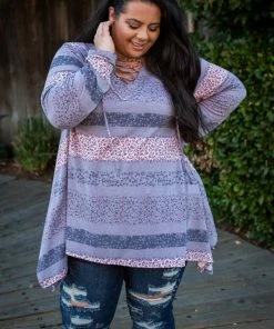 Boutique Simplified Floral Paths Long Sleeve Tunic 13 Boutique Simplified Floral Paths Long Sleeve Tunic