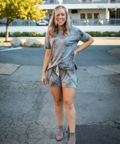 Boutique Simplified Stone Cold Fox Hooded Lounge Set