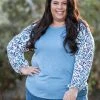 Boutique Simplified Delightfully Spotted Raglan Top