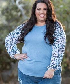 Boutique Simplified Delightfully Spotted Raglan Top