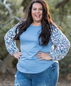 Boutique Simplified Delightfully Spotted Raglan Top