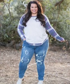 Boutique Simplified Tell Your Story Long Sleeve Top