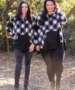 Boutique Simplified Check Me If You Can Knit Sweater