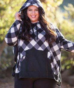 Boutique Simplified Check Me If You Can Knit Sweater