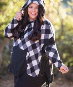 Boutique Simplified Check Me If You Can Knit Sweater