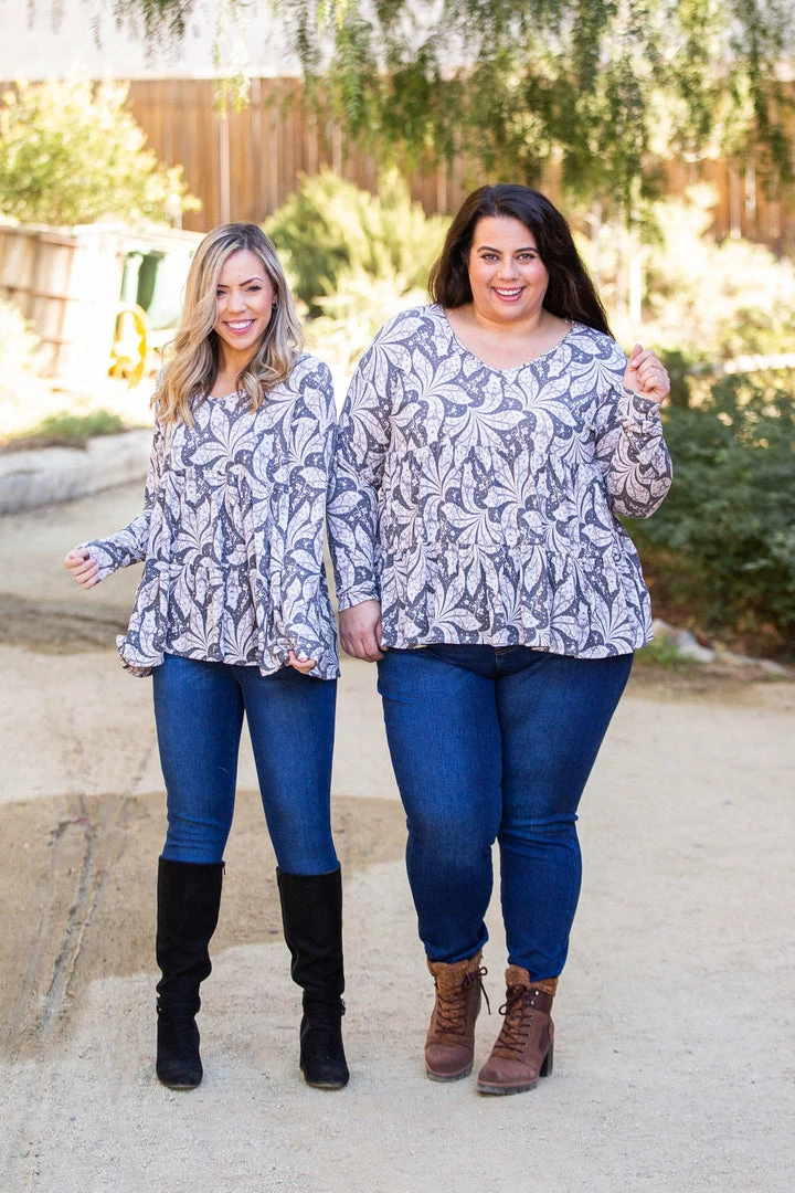 Boutique Simplified Leaf Me Be Tiered Tunic 1 Boutique Simplified Leaf Me Be Tiered Tunic