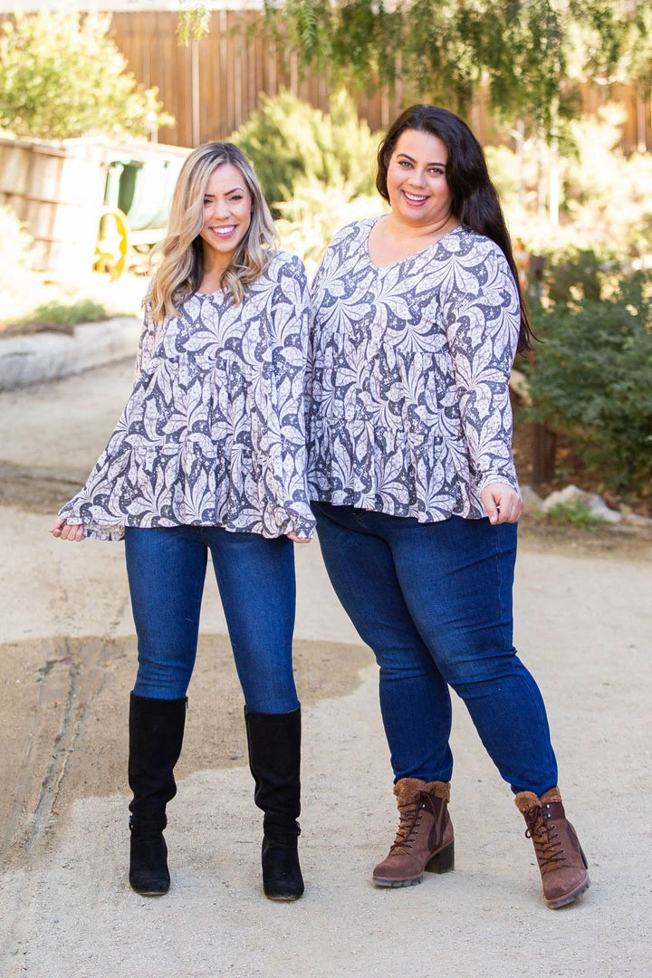 Boutique Simplified Leaf Me Be Tiered Tunic 9 Boutique Simplified Leaf Me Be Tiered Tunic