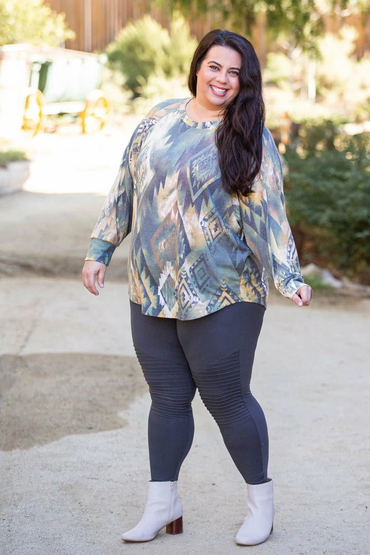 Boutique Simplified Savannah Charm Long Sleeve Top 6 Boutique Simplified Savannah Charm Long Sleeve Top