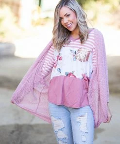 Boutique Simplified Making Me Blush Popcorn Knit Cardigan 16 Boutique Simplified Making Me Blush Popcorn Knit Cardigan