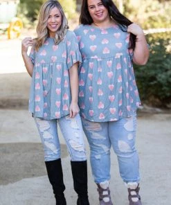 Boutique Simplified Love Bug Babydoll Tunic