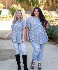 Boutique Simplified Love Bug Babydoll Tunic