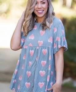 Boutique Simplified Love Bug Babydoll Tunic (GHG-M)