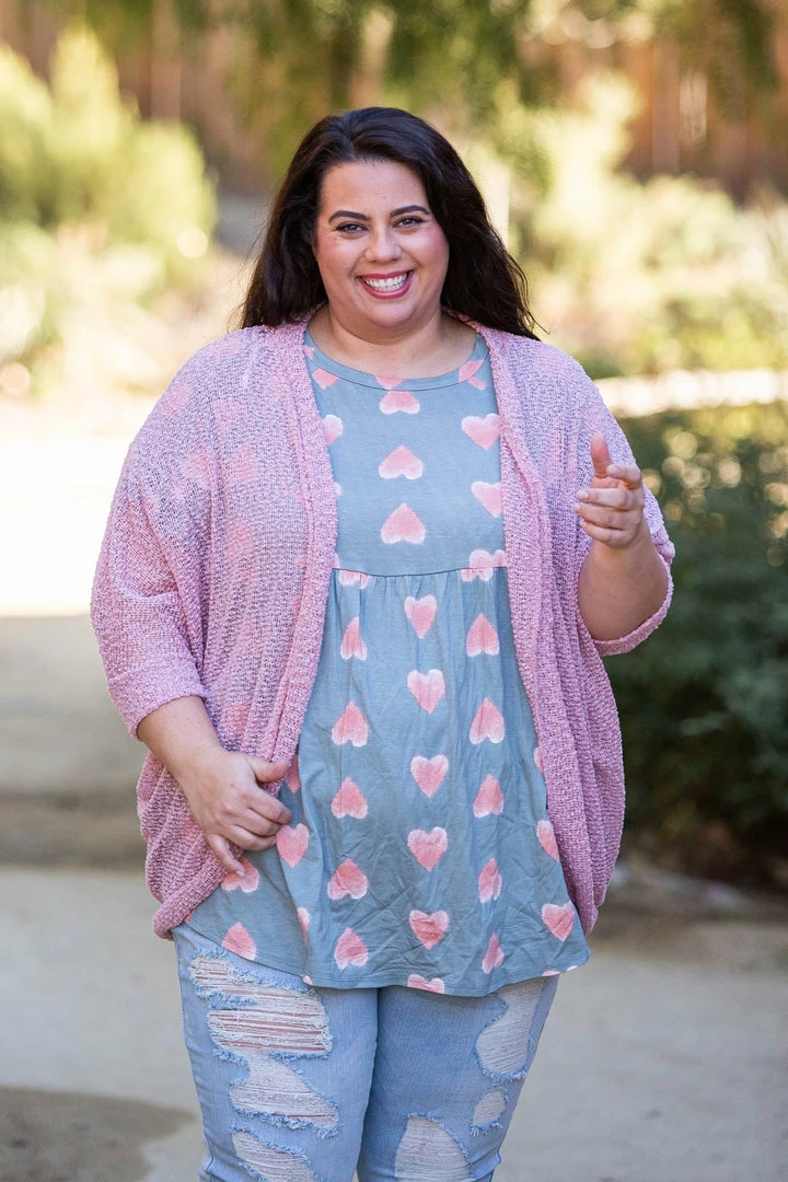 Boutique Simplified Making Me Blush Popcorn Knit Cardigan 4 Boutique Simplified Making Me Blush Popcorn Knit Cardigan