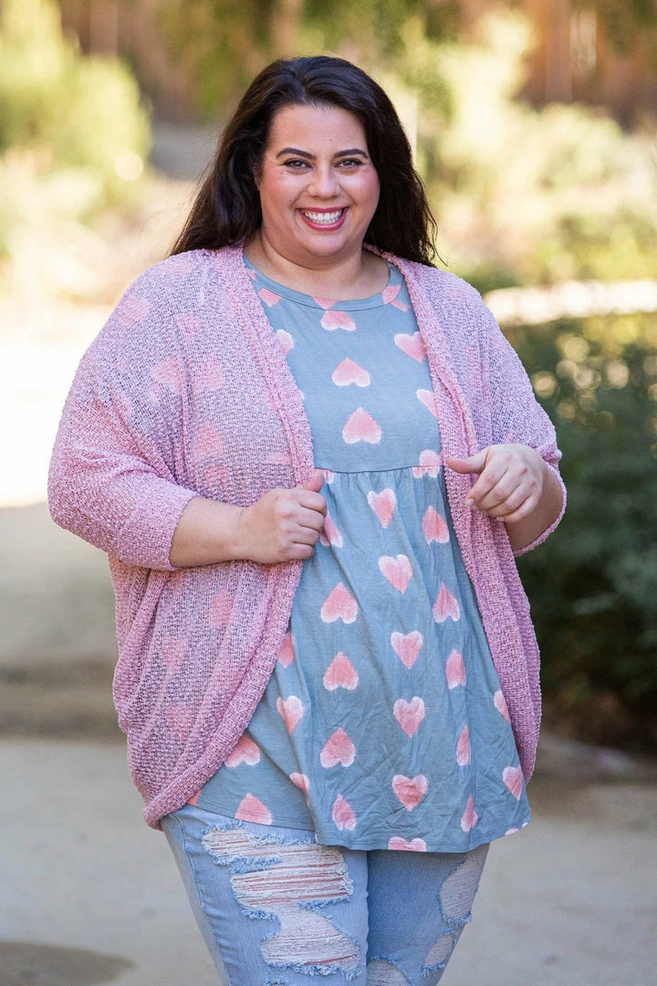 Boutique Simplified Making Me Blush Popcorn Knit Cardigan 3 Boutique Simplified Making Me Blush Popcorn Knit Cardigan