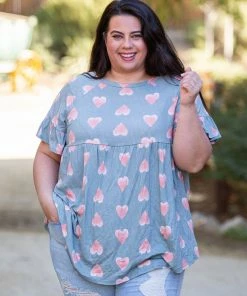 Boutique Simplified Love Bug Babydoll Tunic