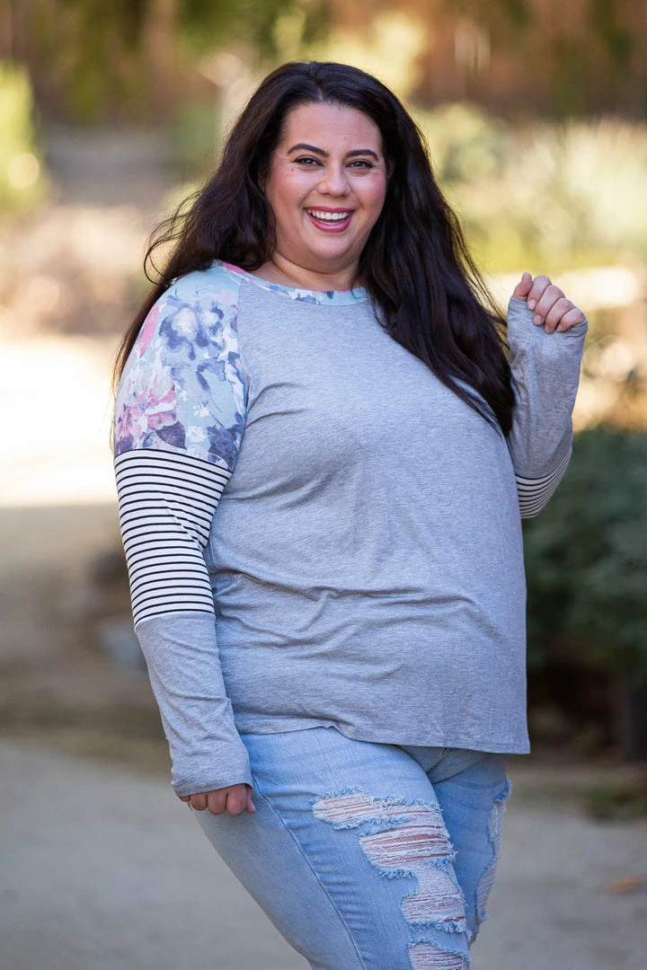 Boutique Simplified Desi Raglan Top 3X 7 Boutique Simplified Desi Raglan Top 3X