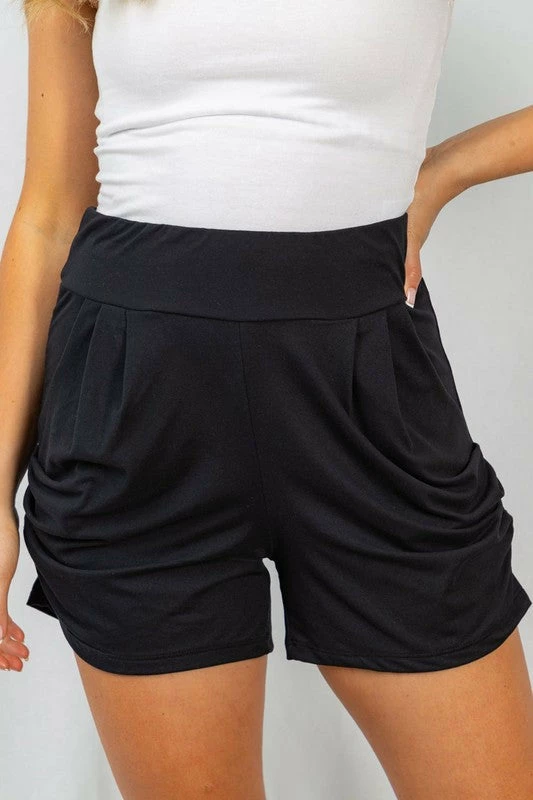 Boutique Simplified Blacked Out Harem Shorts 1 Boutique Simplified Blacked Out Harem Shorts