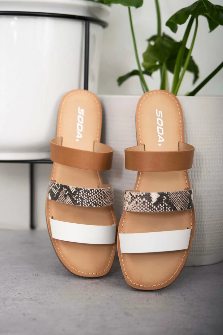 Trendsi Apparel Begin Anew Snakeskin Tri-Strap Sandals 2 Trendsi Apparel Begin Anew Snakeskin Tri-Strap Sandals