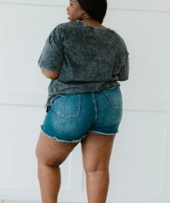 Trendsi Flashback Acid Wash Pocket Tee