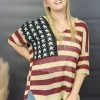 Trendsi Sweet Liberty Flag Print Sweater Apparel