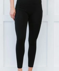 Trendsi Step Aside Athletic Leggings With Pockets In Black Apparel